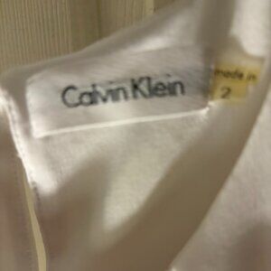 calvin klein white blouse